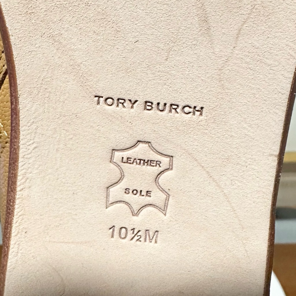 🌸TORY BURCH🌸 Brooke Stamped Heel Leather Bootie Size: 10.5 - Picture 15 of 16